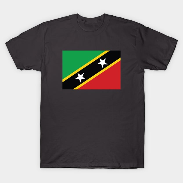 St Kitts and Nevis National Flag T-Shirt by IslandConcepts